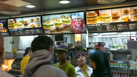 Getty Images workers at mcdonalds