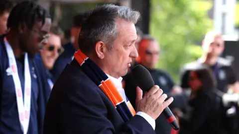 Steven Paston Luton Town chief executive Gary Sweet