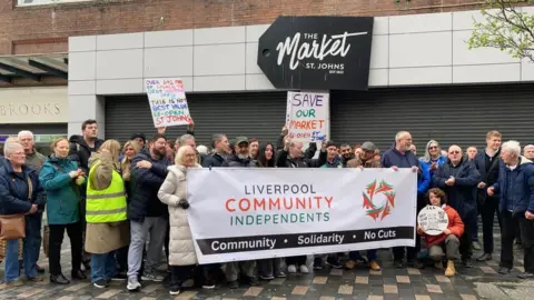 BBC Protest at St John's Market