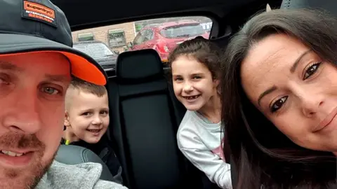 Ashley Kennedy Jamie, wife Ashley and children James and Eva