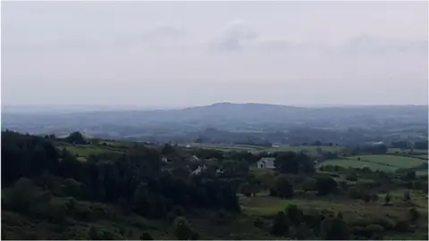 The hill has commanding views of the Co Down countryside