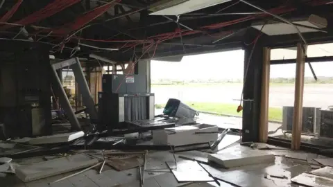 Reuters Tuguegarao airport is damaged