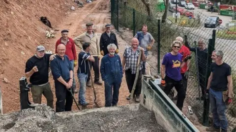 The Strawberry Line Association A group of people helping to construct a path