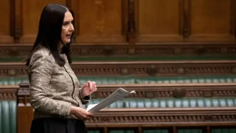 The independent MP, Margaret Ferrier, speaking in the house of commons.