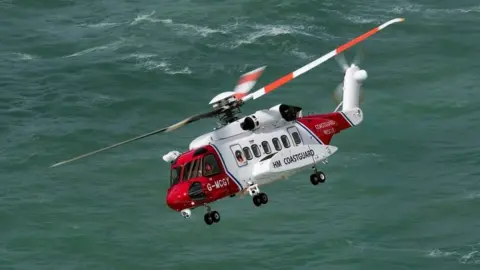 Maritime and Coastguard Agency The HM Coastguard search and rescue helicopter based at Newquay