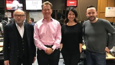 George Galloway, Michael Portillo, Liz Kendall and Geoff Norcott