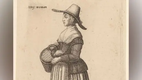 Getty Images An English country woman, 1643