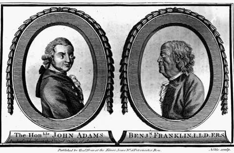 Alamy John Adams and Benjamin Franklin