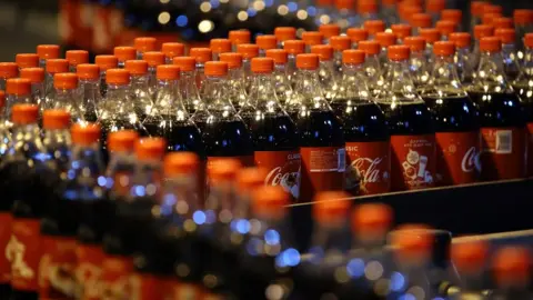 Getty Images Coca-Cola HBC bottling plant in St Petersburg