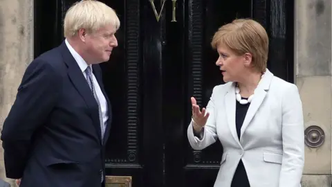 PA Media Boris Johnson and Nicola Sturgeon