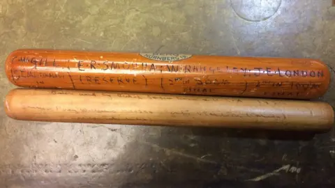 Hansons Relay batons from GB's silver medal-winning team at the 1928 Olympics