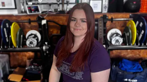 Ella Brincat-Smith sat in her training room