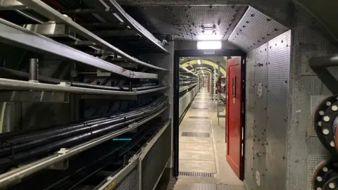 Tom Edwards/BBC Underneath the Thames Barrier
