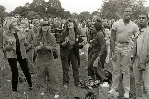 Robert Workman Archive, Bishopsgate Institute People attend the Pride march in 1979