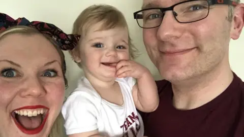 Family photo Sonya, Pete and Violet