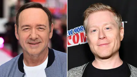 PA/AFP A composite showing US actors Kevin Spacey and Anthony Rapp