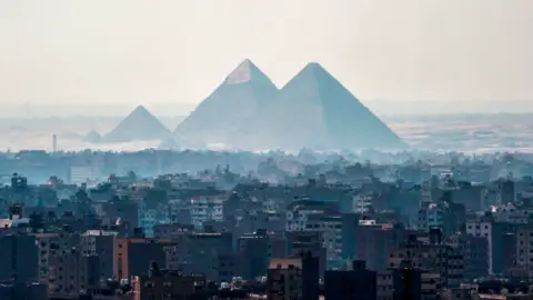 KHALED DESOUKI/AFP/Getty Images Pyramids at Cairo, 2018