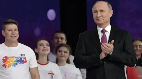 EPA Vladimir Putin in Russia on 6 December 2017