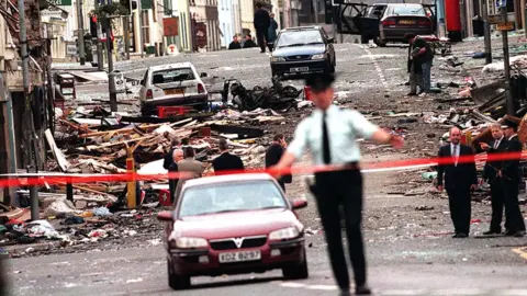 PAcemaker Scene of the Omagh bombing, 1998