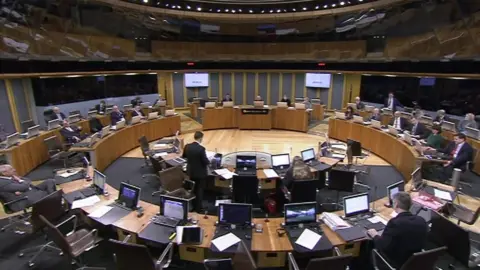 BBC Senedd chamber in February 2018