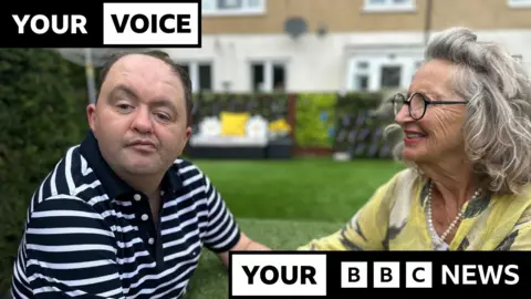 Keith and his mother Kim could lose the home they thought he would live in forever