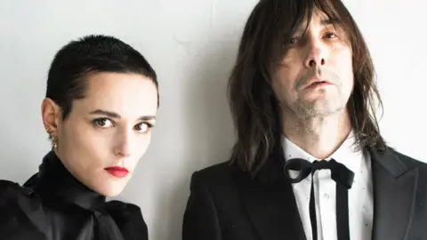 Sam Christmas Jehnny Beth and Bobby Gillespie