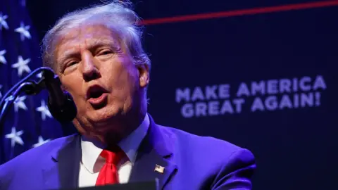 Reuters Former U.S. President Trump holds a campaign rally in Davenport, Iowa