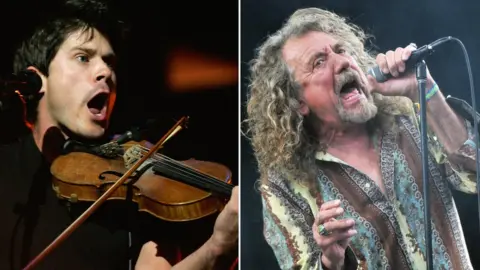 BBC/Getty Images Seth Lakeman and Robert Plant