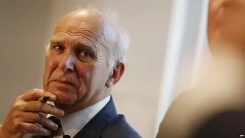 AFP Sir Vince Cable speaking in London