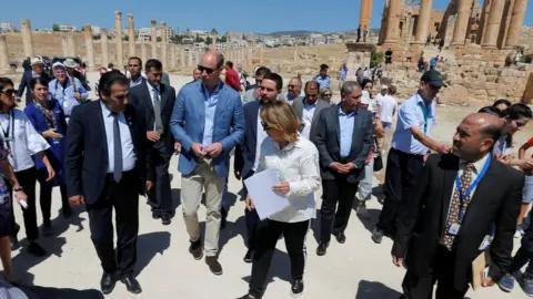 Reuters Prince William visits the ancient city of Jerash, Jordan