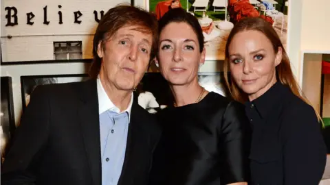 Getty Images Paul, Mary and Stella McCartney