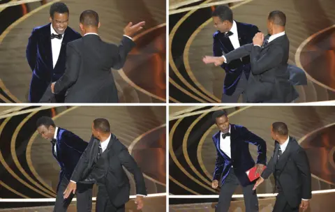 Reuters Will Smith hitting Chris Rock at the Oscars
