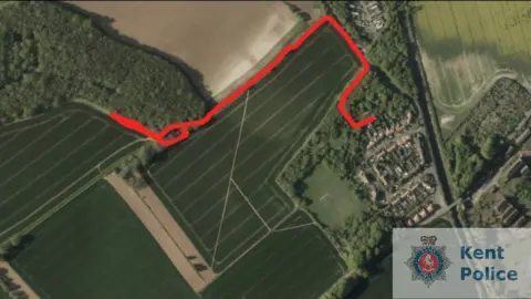 Kent Police An aerial route map