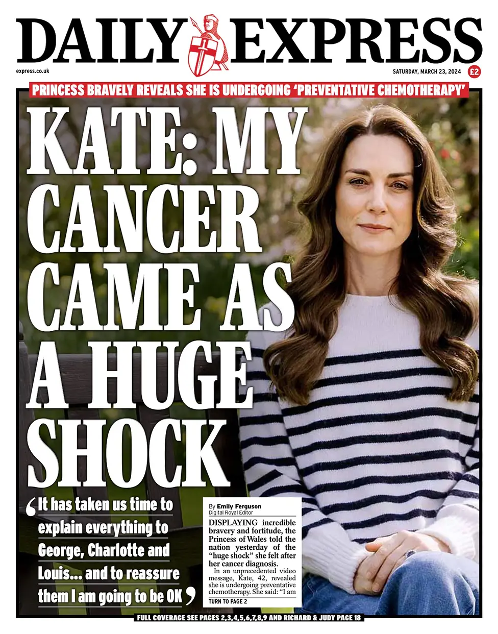 Catherine's cancer diagnosis at 42 and rising rate in younger people