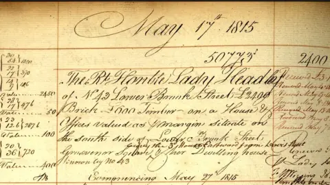 Aviva Lady Headley's insurance document