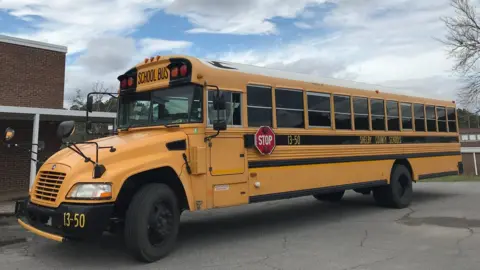 A Shelby County school bus in Alabama