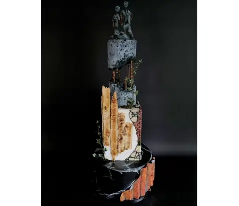 David Waldren Urban decay wedding cake design