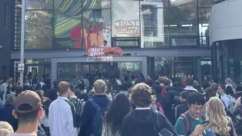 Contributed Just Stop Oil protest at Exeter University