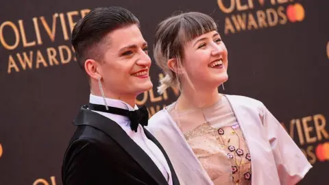 Getty Images Toby and Lucy at the 2019 Olivier Awards