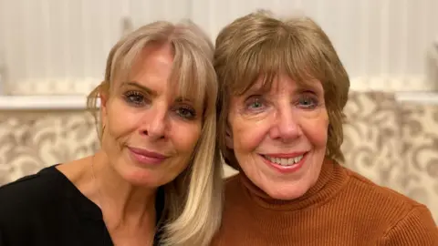 BBC Sandra Burton (right) with her daughter Jo