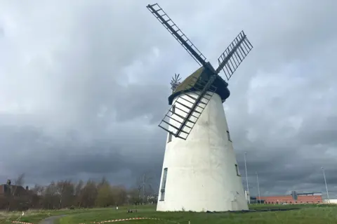 BBC Damaged Little Marton Windmill