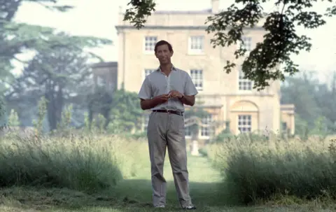 Getty Images Prince Charles, in the summer of 1986, in the grounds of Highgrove House, Gloucestershire