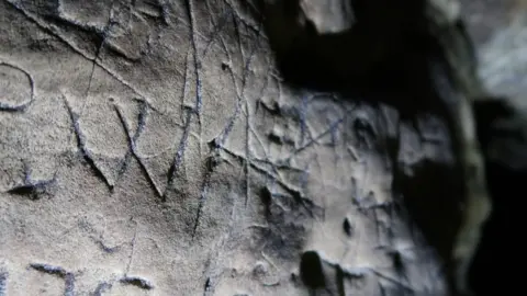 Creswell Crags "witches marks"