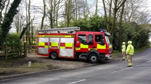 Richard Knights/BBC Fire engine