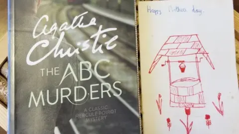 Alice de Sturler Photo of Agatha Christie's ABC Murders front cover and hand-drawn card