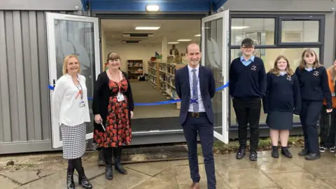 Luke Deal/BBC The opening of the new library