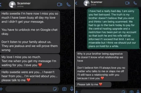 Greater Manchester Police Handout photo issued by Greater Manchester Police of a mock-up of messages