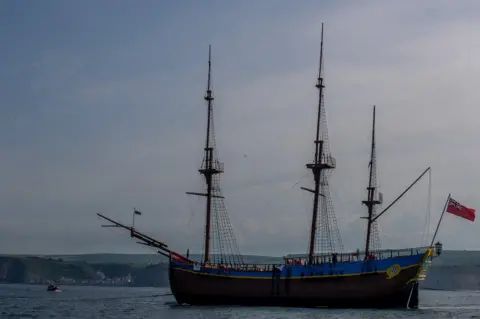 Charlotte Graham HM Bark Endeavour near Staithes