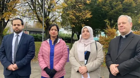 Rabbbi Avinoam Czitron, Priyanka Mohta, Leyla Mashjari and Rev Crispin Pailing