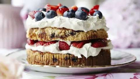 Science Photo Library Fruit and cream cake. File pic